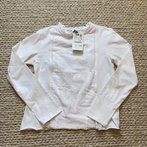 NWT white cotton dress top